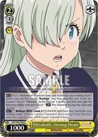 Elizabeth: Strong Heart - The Seven Deadly Sins: Revival of The Commandments - Weiss Schwarz card