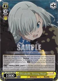 Elizabeth: Strong Heart (SR) - The Seven Deadly Sins: Revival of The Commandments - Weiss Schwarz card