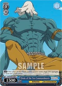 Drole of the Ten Commandments - The Seven Deadly Sins: Revival of The Commandments - Weiss Schwarz card