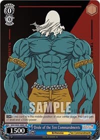 Drole of the Ten Commandments (SR) - The Seven Deadly Sins: Revival of The Commandments - Weiss Schwarz card