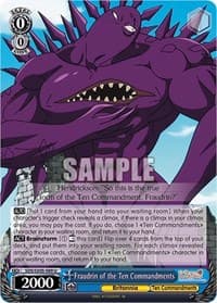 Fraudrin of the Ten Commandments - The Seven Deadly Sins: Revival of The Commandments - Weiss Schwarz card