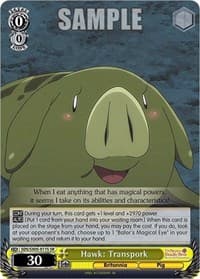 Hawk: Transpork (SR) - The Seven Deadly Sins: Revival of The Commandments - Weiss Schwarz card