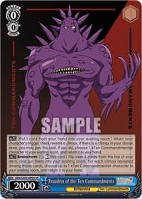 Fraudrin of the Ten Commandments (SR) - The Seven Deadly Sins: Revival of The Commandments - Weiss Schwarz card