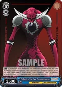 Galland of the Ten Commandments (SR) - The Seven Deadly Sins: Revival of The Commandments - Weiss Schwarz card
