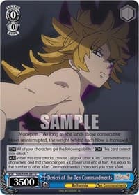 Derieri of the Ten Commandments - The Seven Deadly Sins: Revival of The Commandments - Weiss Schwarz card