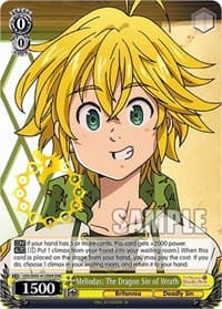 Meliodas: The Dragon Sin of Wrath (DSR) - The Seven Deadly Sins: Revival of The Commandments - Weiss Schwarz card