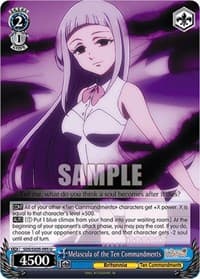 Melascula of the Ten Commandments - The Seven Deadly Sins: Revival of The Commandments - Weiss Schwarz card