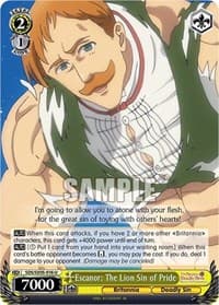 Escanor: The Lion Sin of Pride - The Seven Deadly Sins: Revival of The Commandments - Weiss Schwarz card