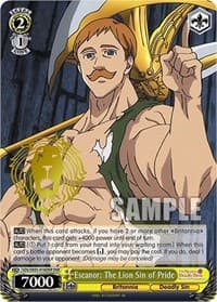 Escanor: The Lion Sin of Pride (DSR) - The Seven Deadly Sins: Revival of The Commandments - Weiss Schwarz card