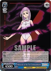 Melascula of the Ten Commandments (SR) - The Seven Deadly Sins: Revival of The Commandments - Weiss Schwarz card