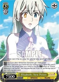 Elizabeth: New Power - The Seven Deadly Sins: Revival of The Commandments - Weiss Schwarz card