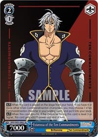 Estarossa of the Ten Commandments (SR) - The Seven Deadly Sins: Revival of The Commandments - Weiss Schwarz card
