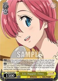 Liz: Happier Times - The Seven Deadly Sins: Revival of The Commandments - Weiss Schwarz card
