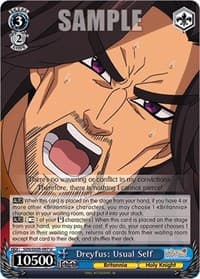 Dreyfus: Usual Self - The Seven Deadly Sins: Revival of The Commandments - Weiss Schwarz card
