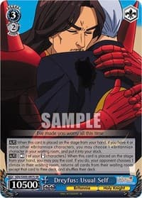 Dreyfus: Usual Self (SR) - The Seven Deadly Sins: Revival of The Commandments - Weiss Schwarz card