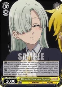 Elizabeth: Emotional Support - The Seven Deadly Sins: Revival of The Commandments - Weiss Schwarz card