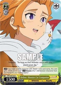 Arthur: Monster Cat Companion - The Seven Deadly Sins: Revival of The Commandments - Weiss Schwarz card