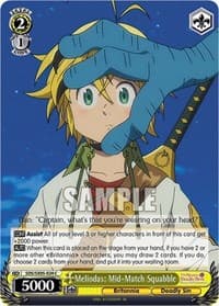 Meliodas: Mid-Match Squabble - The Seven Deadly Sins: Revival of The Commandments - Weiss Schwarz card