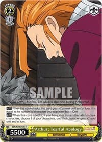Arthur: Tearful Apology - The Seven Deadly Sins: Revival of The Commandments - Weiss Schwarz card