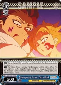 Monspeet & Derieri: Taken Aback - The Seven Deadly Sins: Revival of The Commandments - Weiss Schwarz card