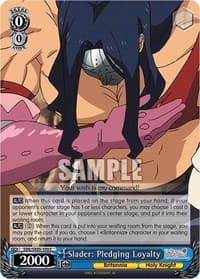 Slader: Pledging Loyalty - The Seven Deadly Sins: Revival of The Commandments - Weiss Schwarz card