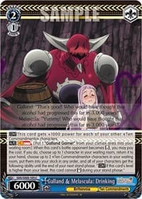 Galland & Melascula: Drinking - The Seven Deadly Sins: Revival of The Commandments - Weiss Schwarz card