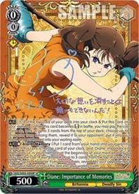 Diane: Importance of Memories (SP) - The Seven Deadly Sins: Revival of The Commandments - Weiss Schwarz card