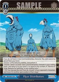 Flyer Distributors - The Seven Deadly Sins: Revival of The Commandments - Weiss Schwarz card