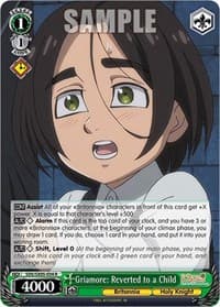 Griamore: Reverted to a Child - The Seven Deadly Sins: Revival of The Commandments - Weiss Schwarz card
