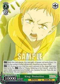 King: Protective (SR) - The Seven Deadly Sins: Revival of The Commandments - Weiss Schwarz card