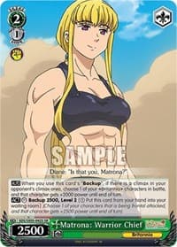Matrona: Warrior Chief (SR) - The Seven Deadly Sins: Revival of The Commandments - Weiss Schwarz card