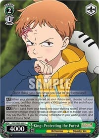 King: Protecting the Forest - The Seven Deadly Sins: Revival of The Commandments - Weiss Schwarz card