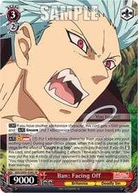 Ban: Facing Off (SR) - The Seven Deadly Sins: Revival of The Commandments - Weiss Schwarz card