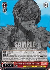 Merlin: Miscalculation - The Seven Deadly Sins: Revival of The Commandments - Weiss Schwarz card