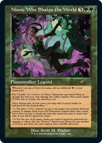 Nissa, Who Shakes the World (Retro Frame) - Secret Lair Drop Series - Magic: The Gathering card