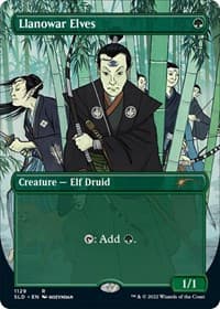 Llanowar Elves (1129) - Secret Lair Drop Series - Magic: The Gathering card