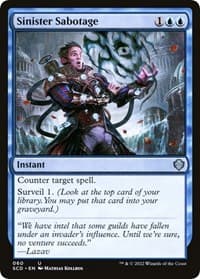 Sinister Sabotage - Starter Commander Decks - Magic: The Gathering card