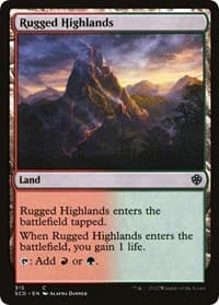 Rugged Highlands - Starter Commander Decks - Magic: The Gathering card