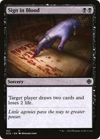 Sign in Blood - Starter Commander Decks - Magic: The Gathering card