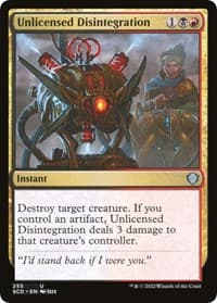 Unlicensed Disintegration - Starter Commander Decks - Magic: The Gathering card