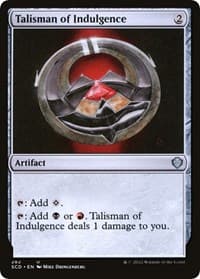 Talisman of Indulgence - Starter Commander Decks - Magic: The Gathering card