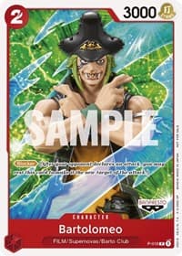 Bartolomeo (One Piece Film Red) - One Piece Promotion Cards - One Piece Card Game card