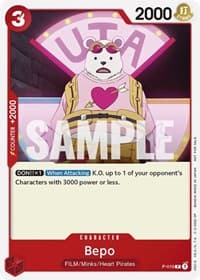 Bepo (One Piece Film Red) - One Piece Promotion Cards - One Piece Card Game card
