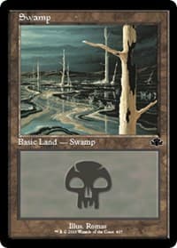Swamp (407) (Retro Frame) - Dominaria Remastered - Magic: The Gathering card