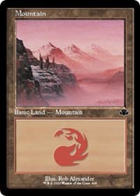 Mountain (408) (Retro Frame) - Dominaria Remastered - Magic: The Gathering card