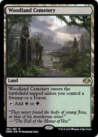 Woodland Cemetery - Dominaria Remastered - Magic: The Gathering card