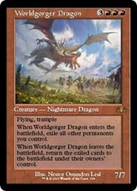Worldgorger Dragon (Retro Frame) - Dominaria Remastered - Magic: The Gathering card