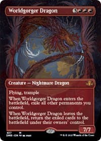 Worldgorger Dragon (Borderless) - Dominaria Remastered - Magic: The Gathering card