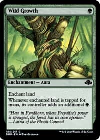 Wild Growth - Dominaria Remastered - Magic: The Gathering card