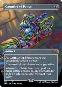 Gauntlet of Power (Borderless) - Dominaria Remastered - Magic: The Gathering card